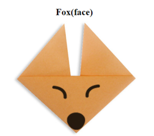 Simple Origami Fox Face